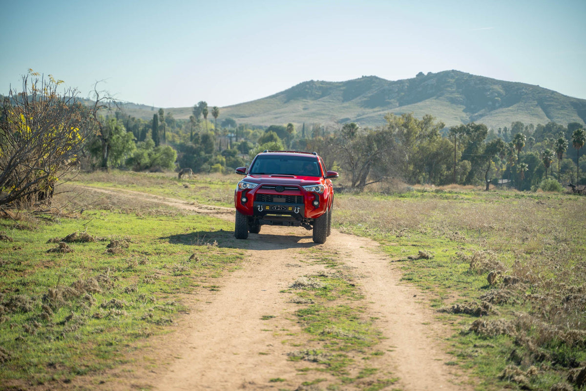 DV8 Offroad - 2014-2024 Toyota 4Runner | Centric Series Winch Front Bumper - FBTF3-02