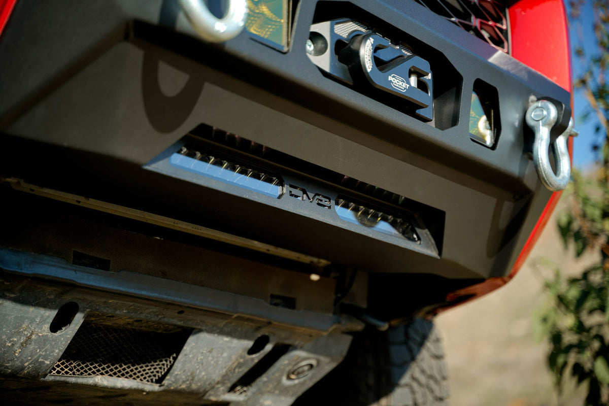 DV8 Offroad - 2014-2024 Toyota 4Runner | Centric Series Winch Front Bumper - FBTF3-02
