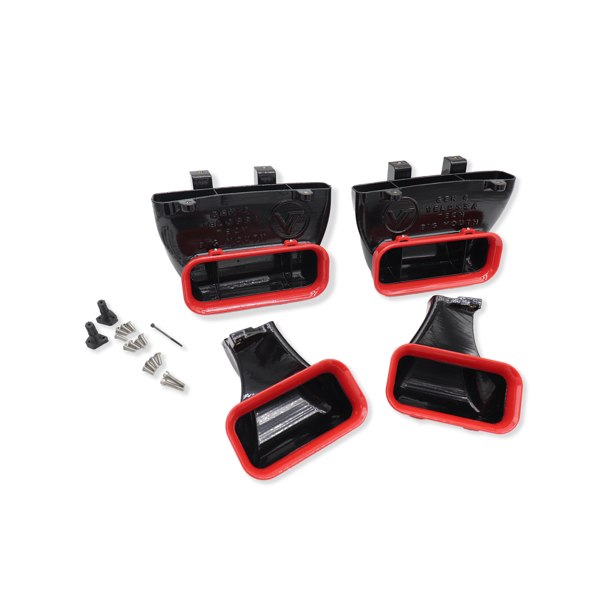 Velossa Tech - 2021+ Ford F-150 and Tremor (non Raptor) Quad BIG MOUTH Ram Air Intake Snorkels