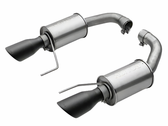 Roush 15-17 Mustang GT Black Tip Axle Back Exhaust - 421834-BLK