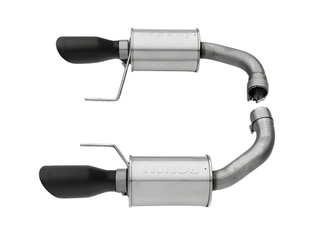 Roush 15-17 Mustang GT Black Tip Axle Back Exhaust - 421834-BLK