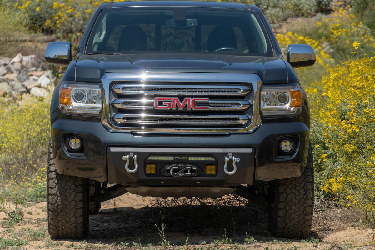DV8 Offroad - 2015-2020 GMC Canyon | Centric Winch Front Bumper - FBGC1-01