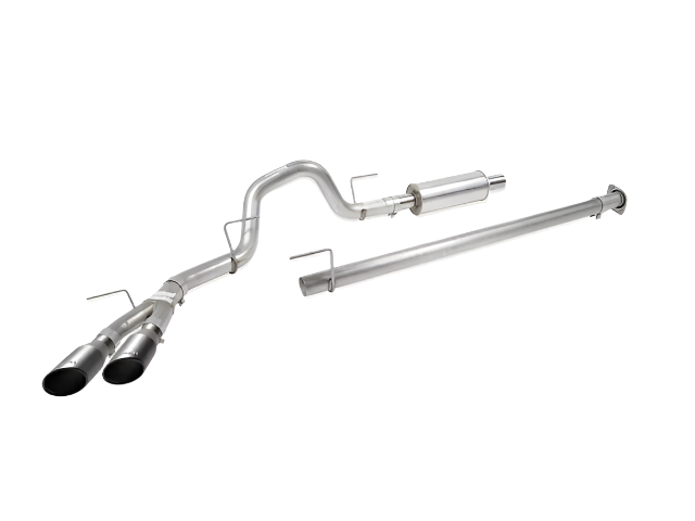 Roush - 2015-2020 Roush F-150 Black-Tip Cat-Back Exhaust (5.0L, 3.5L, 2.7L) - 421985-BLK