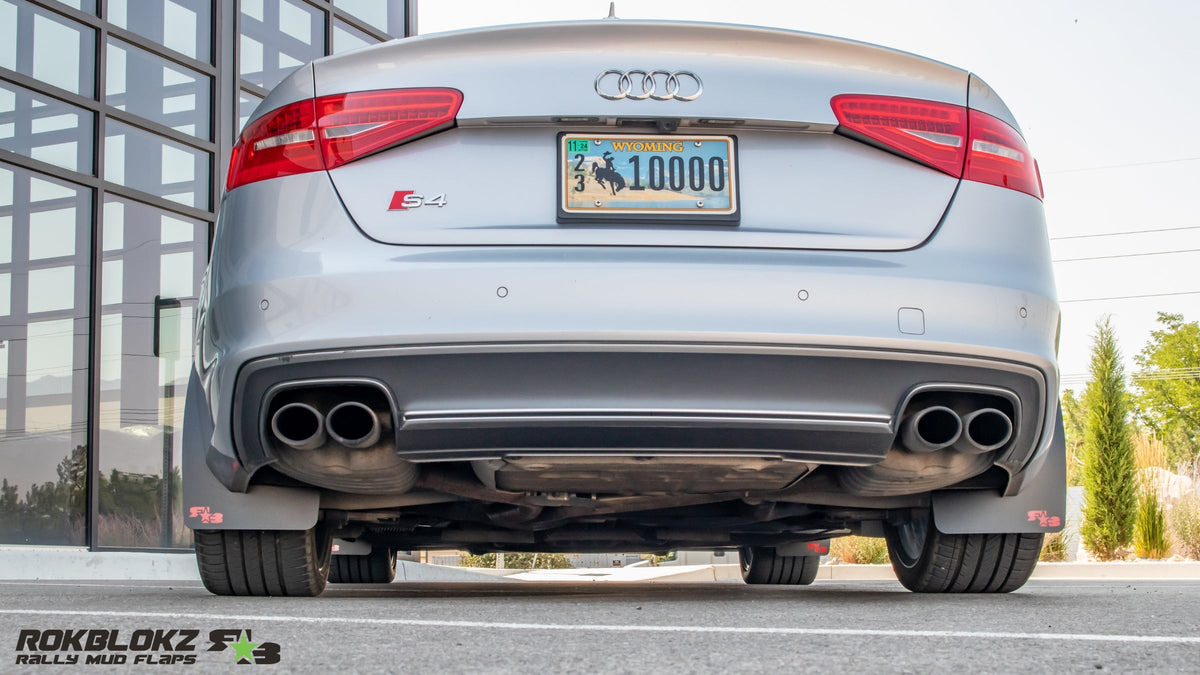 RokBlokz -  Audi A4 &amp; S4 Sedan (B8) 2008-2016 Rally Mud Flaps