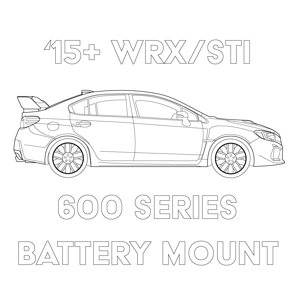 Mele Design - 2015-2021 Subaru WRX/STI 600 Series Battery Mount for 2015-2021 Subaru WRX STI - angle view