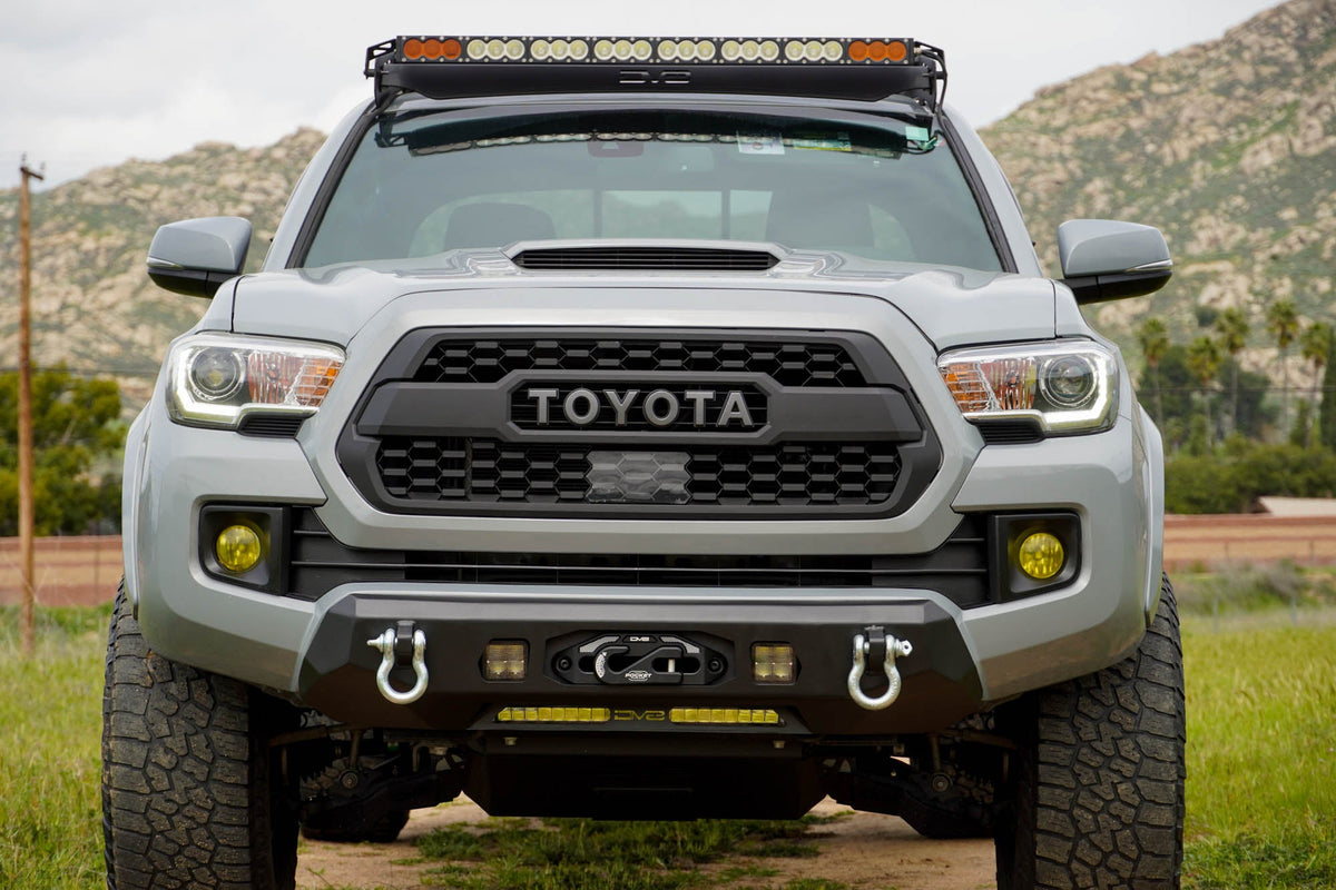 DV8 Offroad - 2016-2023 Toyota Tacoma | Centric Winch Front Bumper - FBTT1-06