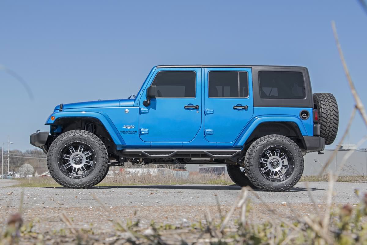 Rough Country - 3.5 Inch Lift Kit - Jeep Wrangler Unlimited 2WD/4WD (2007-2018) - 69430 for 2007-2017 Jeep Wrangler - install