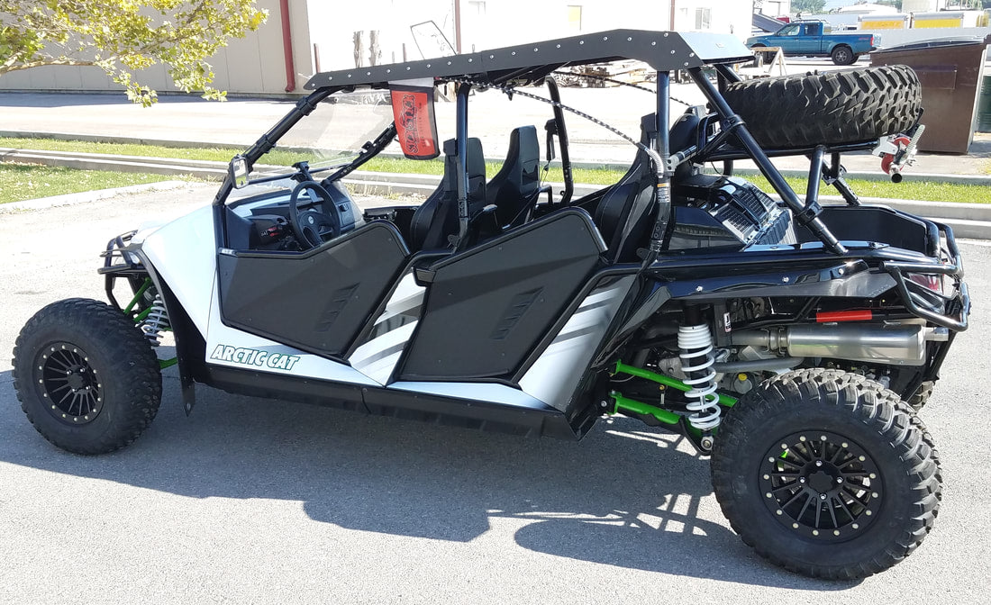 RokBlokz Arctic Cat WILDCAT X 1000 Fender Flare Extensions/Mud Flaps F&R