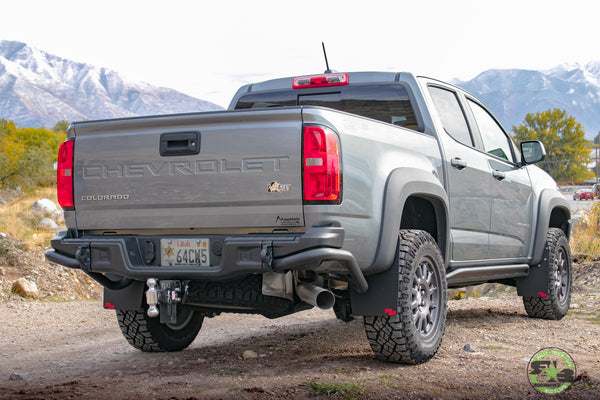 RokBlokz - Chevrolet Colorado ZR2 2017-2022 Mud Flaps for 2017-2022 Chevrolet Colorado - front view