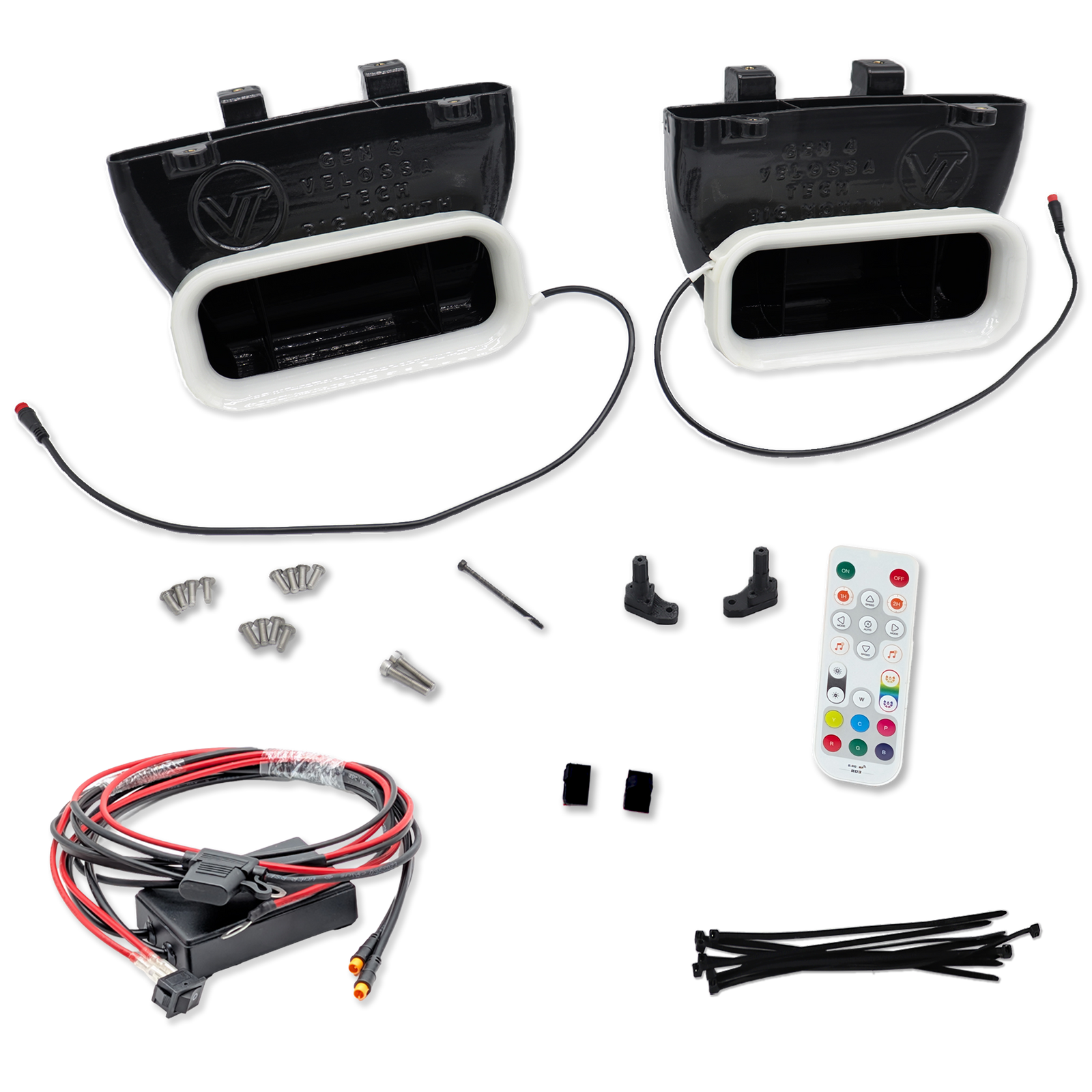 2024+ Ford F-150 (non Raptor) Dual BIG MOUTH LIT KIT Ram Air Intake Snorkels