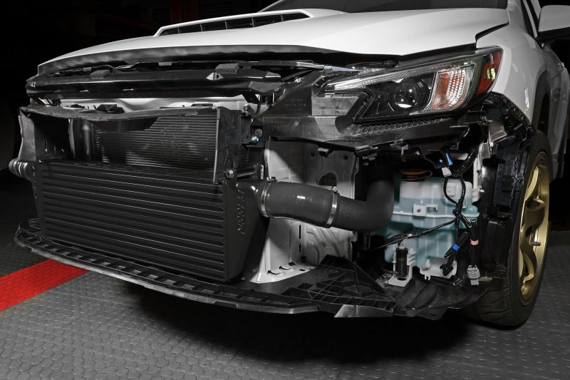 Perrin 22-23 Subaru WRX Front Mount Intercooler Kit (Black Tubes &amp; Black Core) - PSP-ITR-441BK/BK