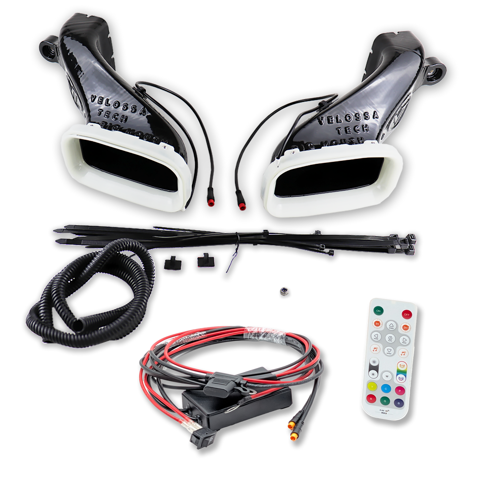 2017-2024 Kia Stinger 3.3T/2.0T/2.5T Dual BIG MOUTH LIT KIT Ram Air Intake Snorkels