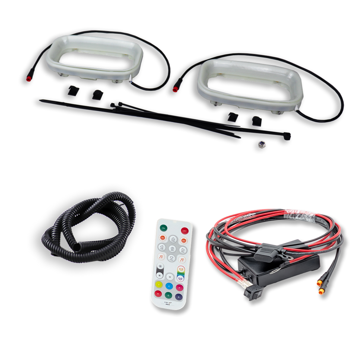 2022+ Genesis G70 3.3T Dual BIG MOUTH LIT KIT | LIT Flares and Controller Only