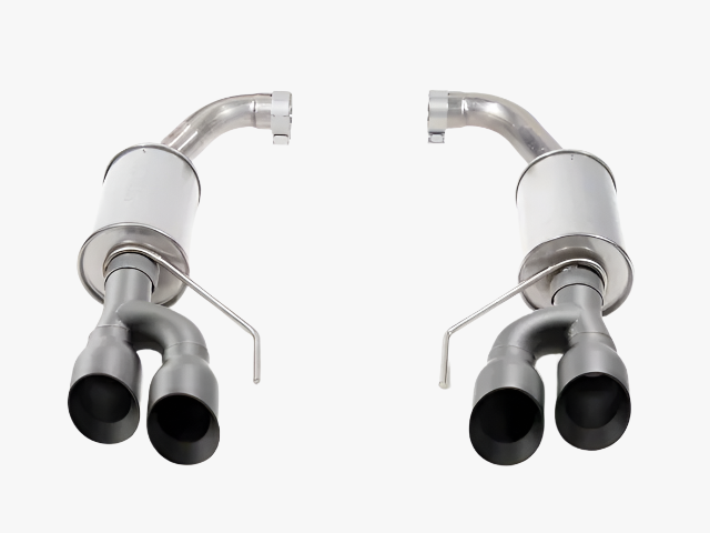 Roush 18-25 Mustang GT Black Tip Axle Back Exhaust - 422097-BLK