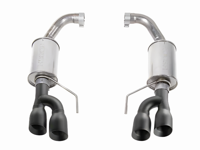 Roush 18-25 Mustang GT Black Tip Axle Back Exhaust - 422097-BLK