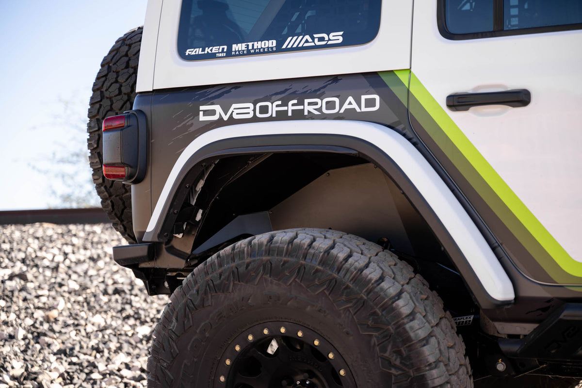 DV8 Offroad - 2018-2026 Jeep Wrangler JL | Rear Inner Fenders - INFEND-06RB