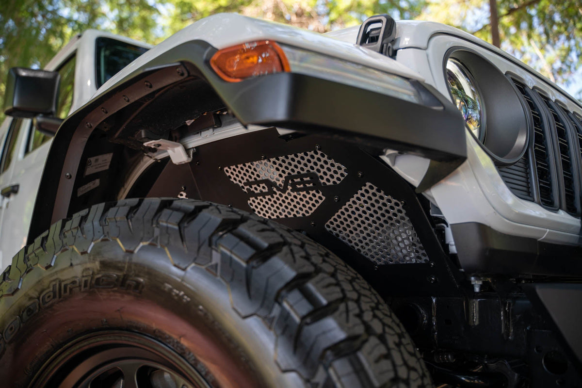 DV8 Offroad - 2018-2025 Jeep Wrangler JL & 2020-2025 Gladiator JT | Front Inner Fenders - INFEND-06FB