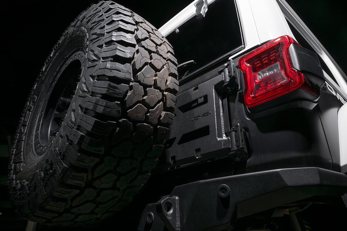 DV8 Offroad - 2018-2026 Jeep Wrangler JL Spare Tire Carrier - TCJL-15