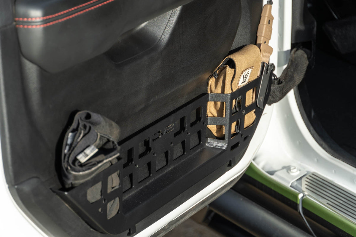 DV8 Offroad - 2018-2026 Jeep Wrangler JL & Gladiator JT Electric Seat Front Door Molle Pockets - MPJL-10