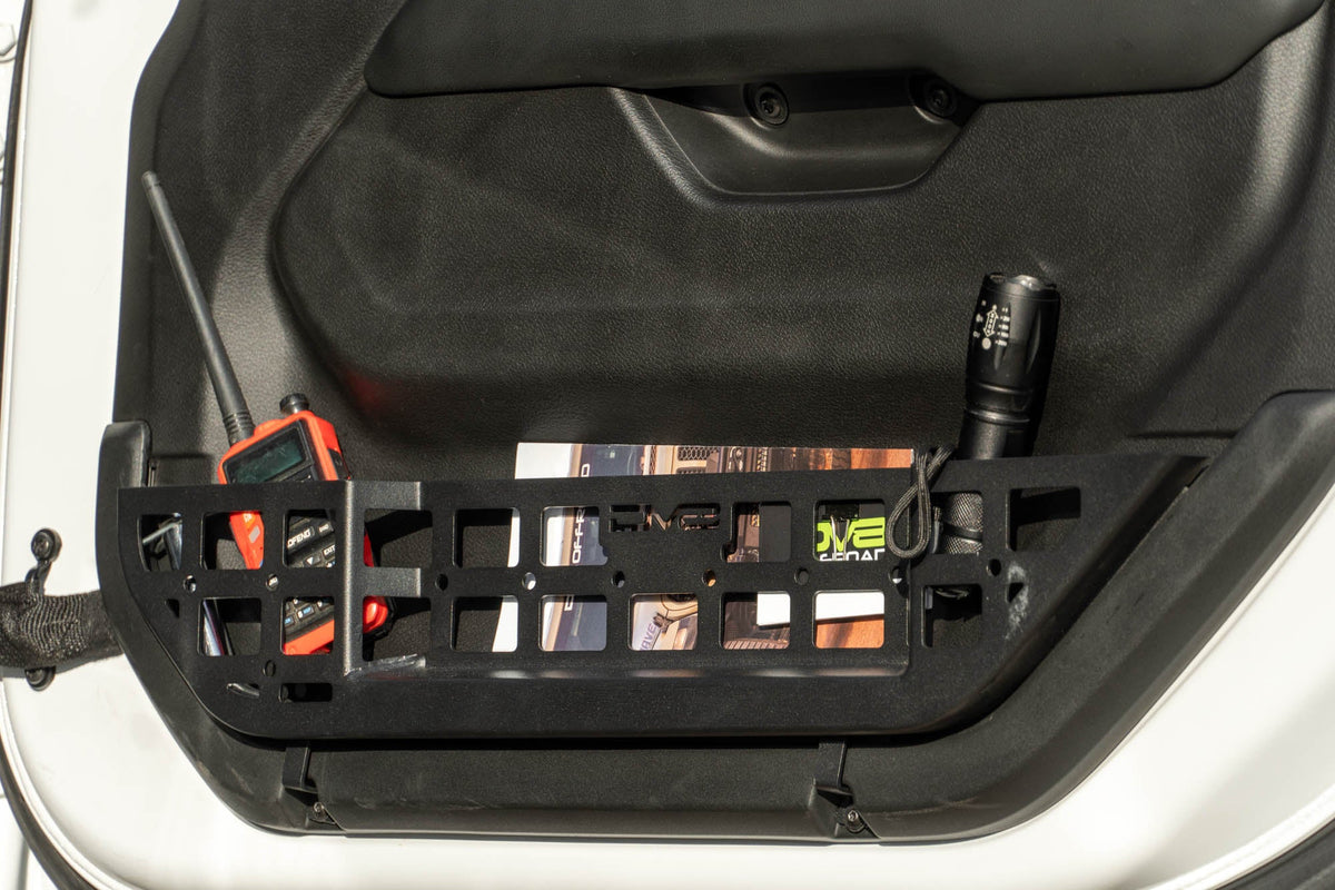 DV8 Offroad - 2018-2026 Jeep Wrangler JL & Gladiator JT Electric Seat Front Door Molle Pockets - MPJL-10
