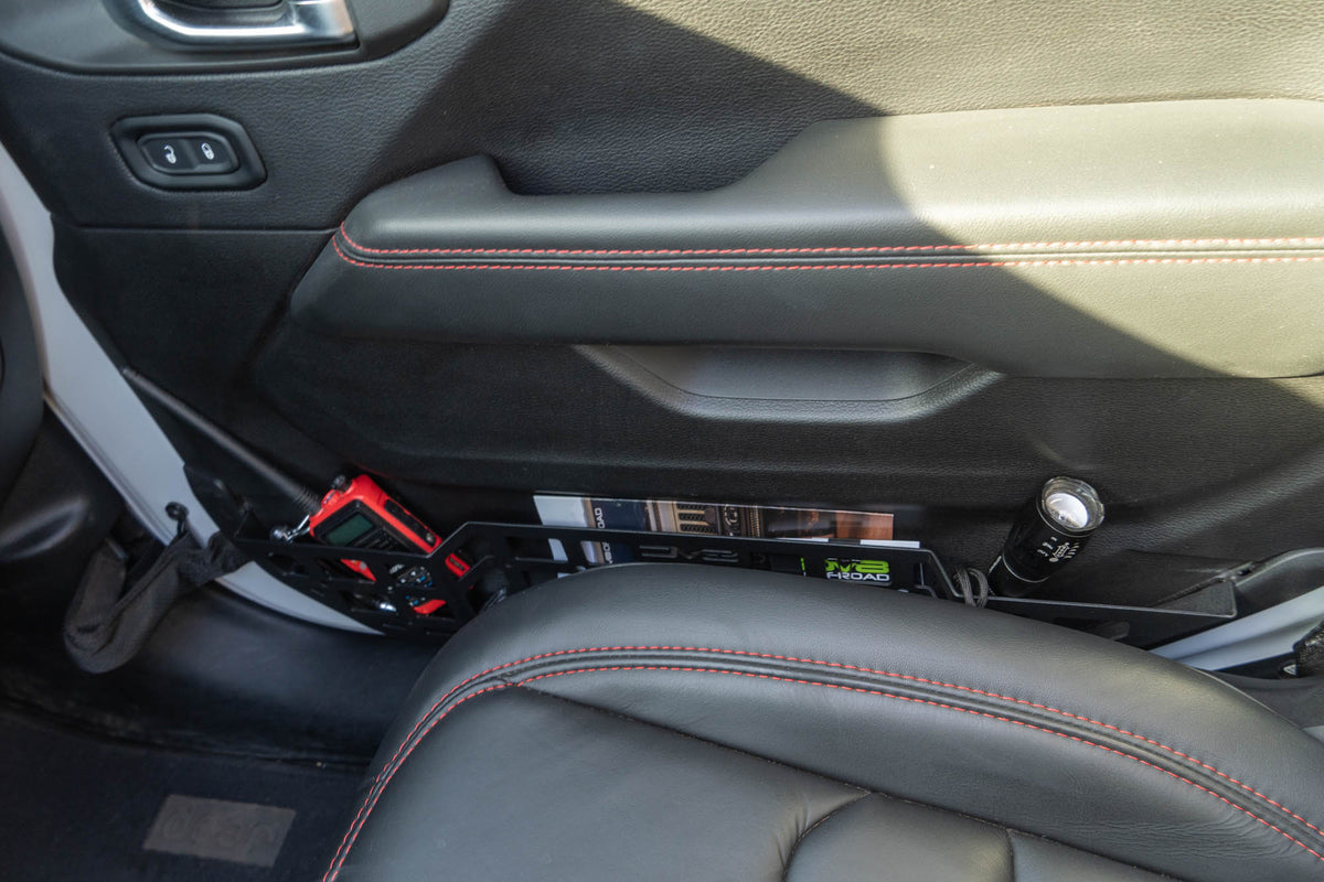 DV8 Offroad - 2018-2026 Jeep Wrangler JL & Gladiator JT Electric Seat Front Door Molle Pockets - MPJL-10