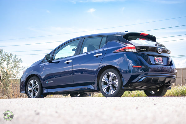 RokBlokz - Nissan Leaf 2018+ Rally Mud Flaps by RokBlokz - front view