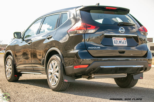 RokBlokz - Nissan Rogue 2014-2020 Mud Flaps for 2014-2020 Nissan Rogue - front view