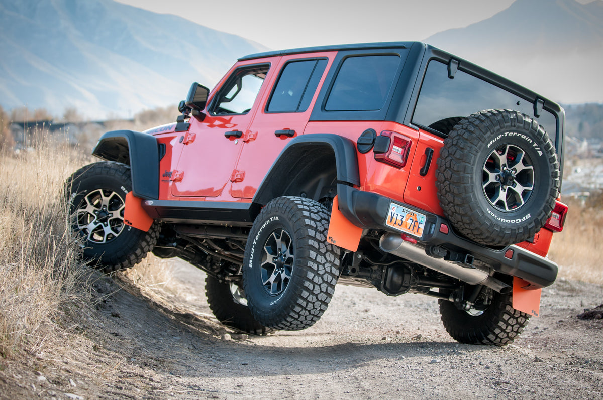 RokBlokz - Jeep Wrangler (JL, JLU) 2018+ Quick Release Mud Flaps - HALF KIT