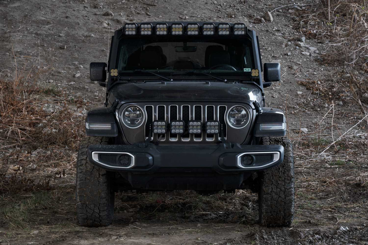 Diode Dynamics Jeep JL SS5 Pro CrossLink Windshield - White Combo Lightbar Kit - DD7262