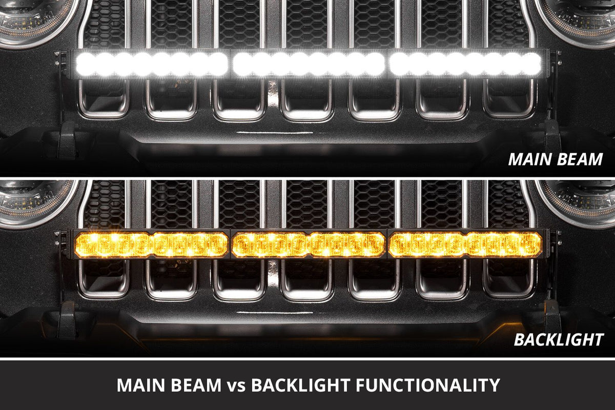 Diode Dynamics 2018-2026 Jeep Wrangler Jeep SS30 Bumper LED Kit Pro White Combo ABL 6000K - DD8681