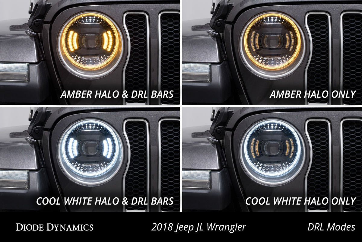 Diode Dynamics 18-23 Jeep JL Wrangler Elite Max LED Headlamps - DD5165