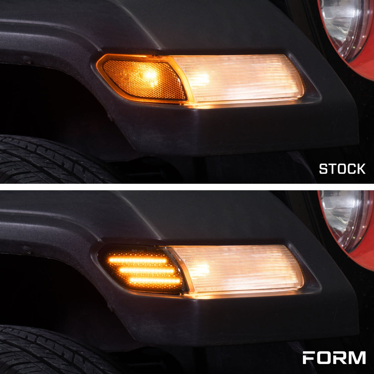 Form Lighting 2018 Wrangler JL LED Sidemarkers Clear (Pair) - FL0062