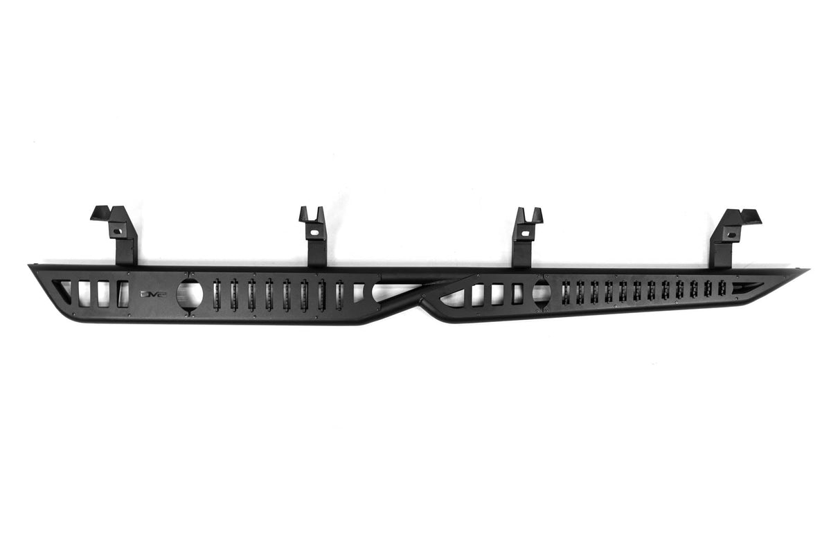 DV8 Offroad - 2019-2026 GMC Sierra 1500 & Chevrolet Silverado 1500 Crew Cab OE Plus Side Steps - SRCS1-01