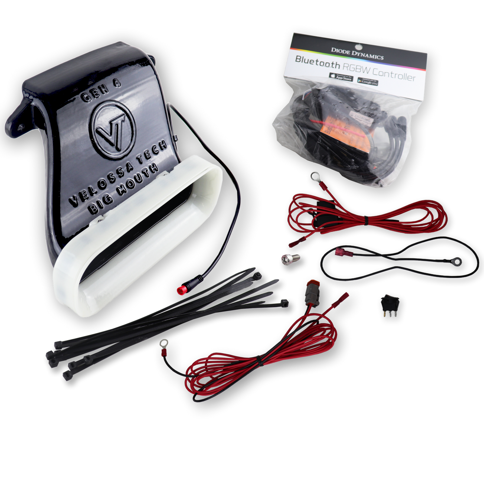 2019+ Hyundai Veloster Turbo/R-spec/Non-Turbo BIG MOUTH "LIT KIT" Ram Air Intake Snorkel | Velossa Tech Design