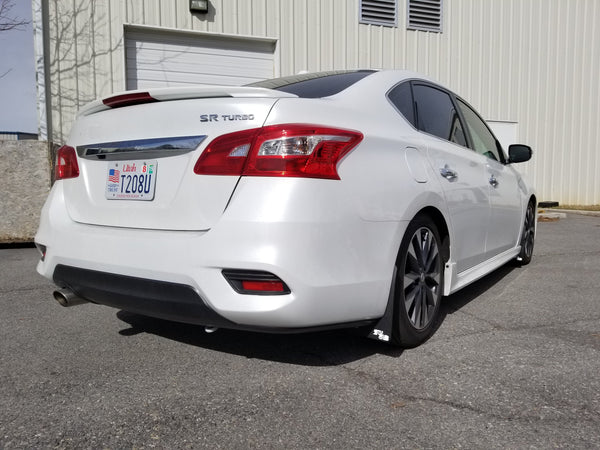 RokBlokz - Nissan Sentra 2013-2019 Rally Mud Flaps for 2013-2019 Nissan Sentra - front view