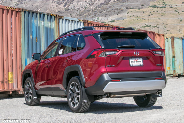 RokBlokz - Toyota RAV4 (5th Gen) Adventure 2019+ Mud Flaps for 2019 Toyota RAV4 - front view