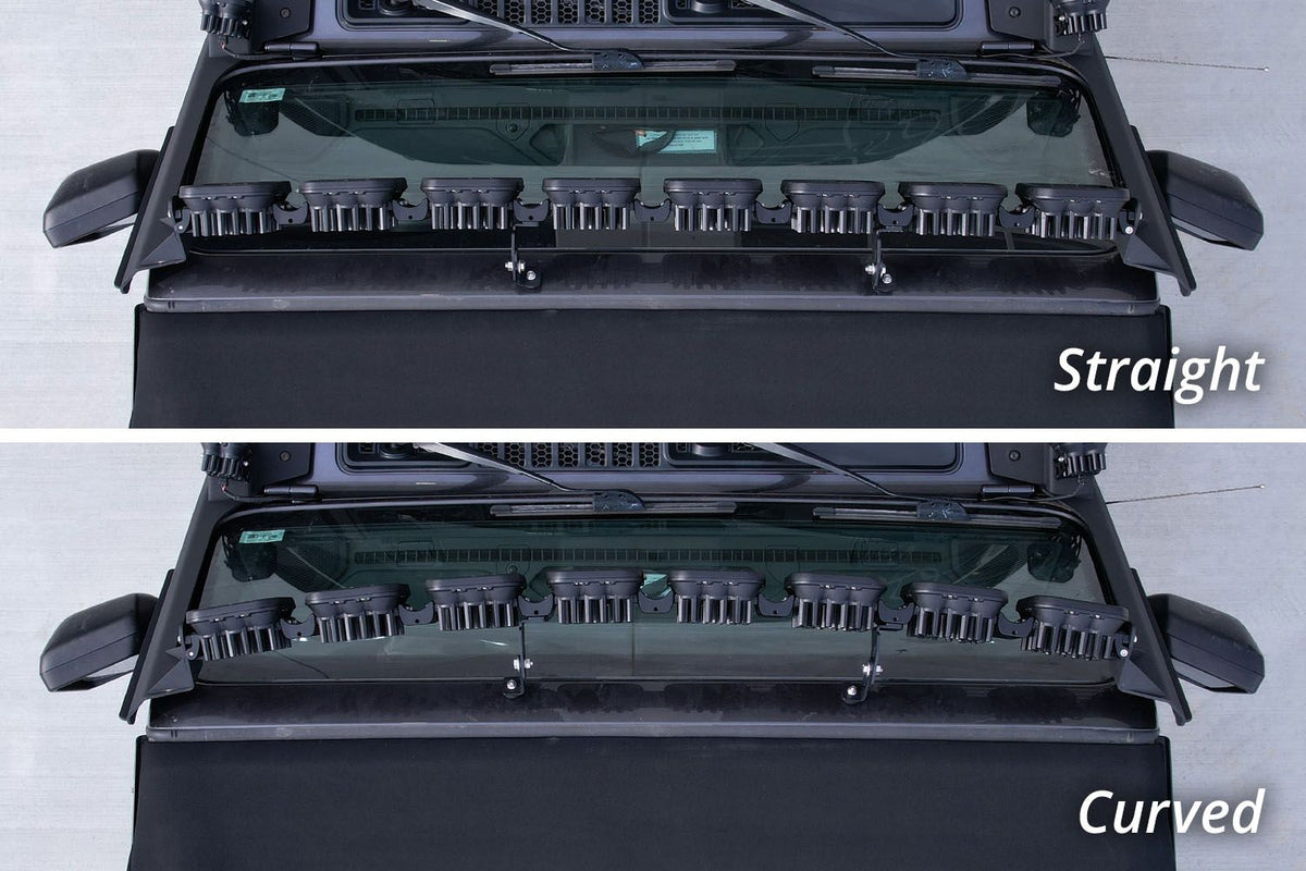 Diode Dynamics Jeep JL SS5 Pro CrossLink Windshield - White Combo Lightbar Kit - DD7262