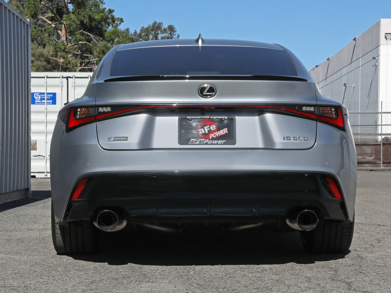 aFe Lexus IS350 14-22 V6-3.5L Takeda Axle-Back Exhaust System- Polished Tip - 49-36060-P