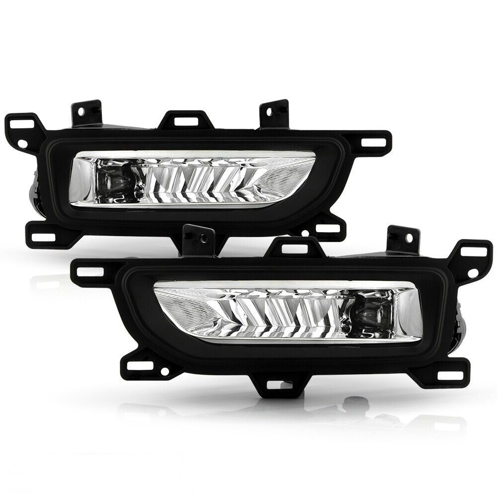 Spyder 20-22 Nissan Titan OEM Style Fog Lights w/Switch (Bulbs Size - 5W) - Clear (FL-NT2020-LED-C)