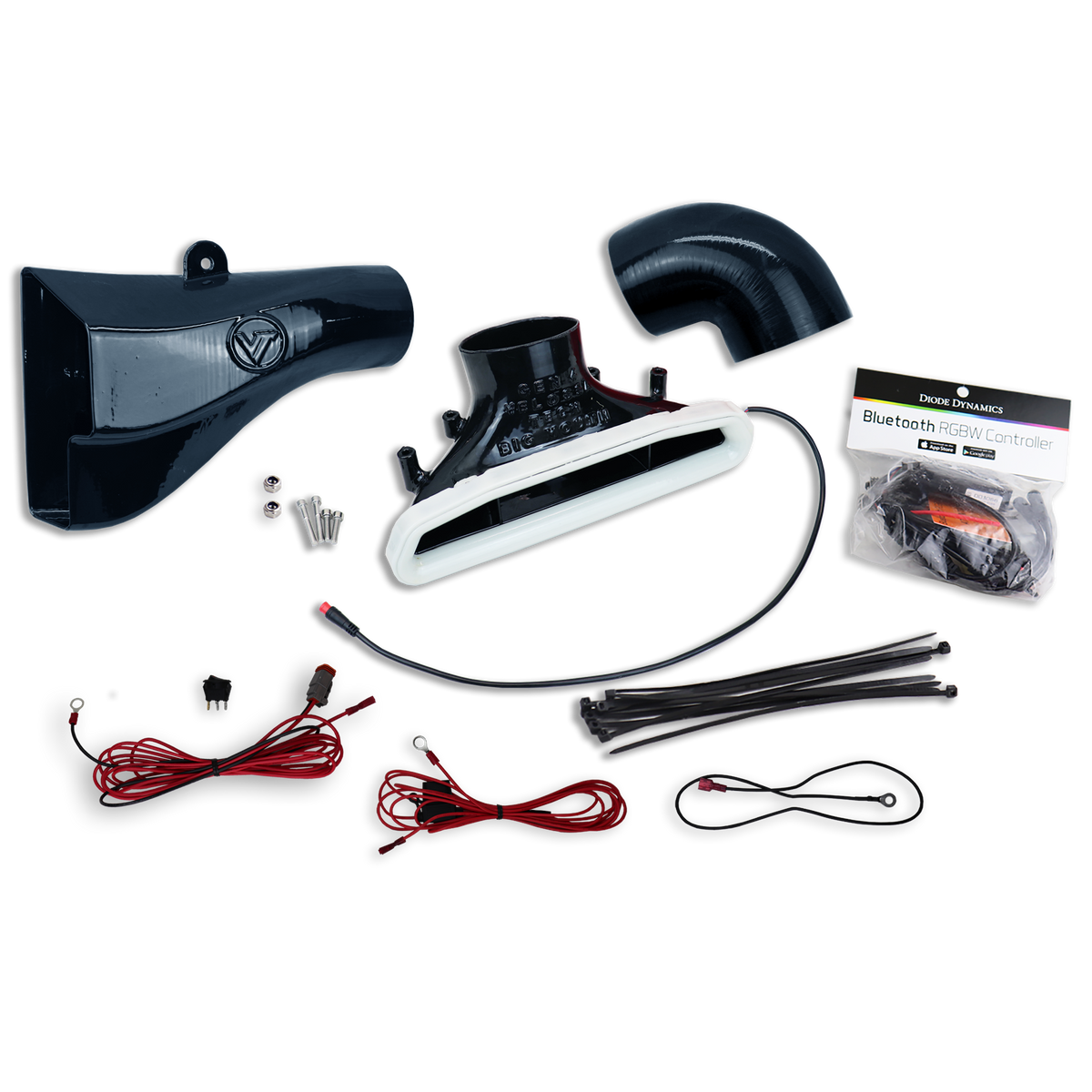 2020-2021+ Toyota Supra MK5 BIG MOUTH &quot;LIT KIT&quot; Ram Air Intake Snorkel | Velossa Tech Design