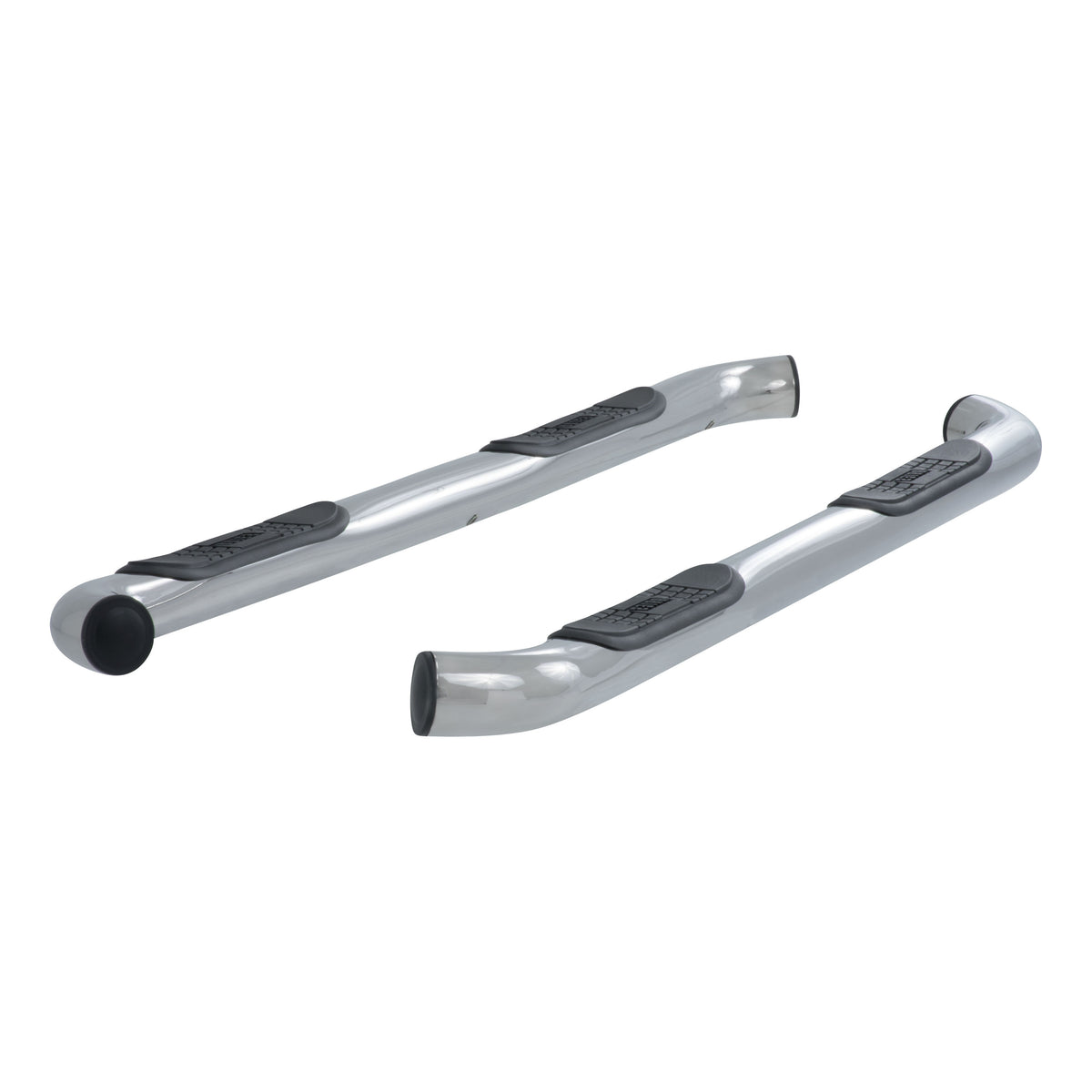 ARIES 202009-2 3-Inch Round Polished Stainless Steel Nerf Bars, No-Drill, Fits Select Toyota Tacoma