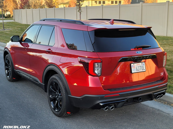 RokBlokz - Ford Explorer 2020+ Mud Flaps for 2020-2024 Ford Explorer ST - front view
