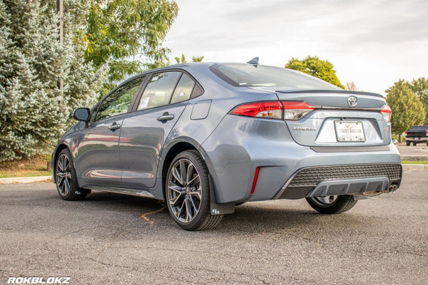 RokBlokz - Toyota Corolla 2020+ Rally Mud Flaps for 2022 Toyota Corolla - front view