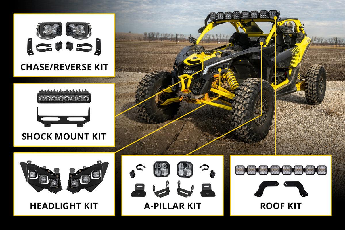 Diode Dynamics - SS10 LED Grille Kit for 2017-2025 Can-Am Maverick X3 - DD8308