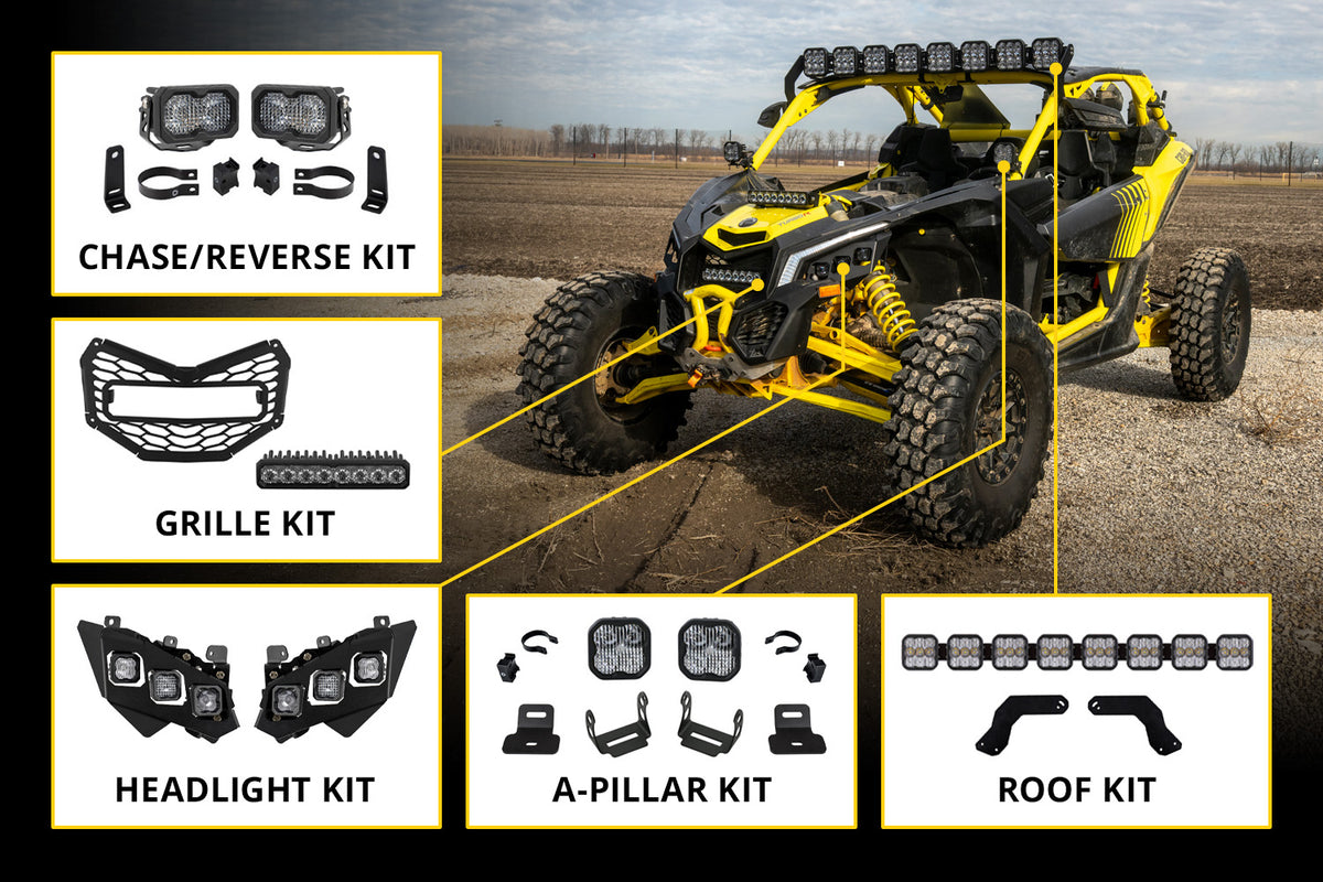 Diode Dynamics - SS10 LED Shock Mount Kit for 2017-2025 Can-Am Maverick X3 - DD8294