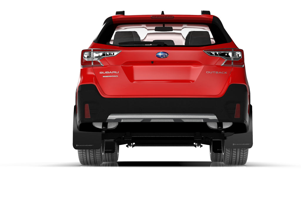 Rally Armor 20-24 Subaru Outback Red UR Mud Flap w/White Logo - MF66-UR-RD/WH