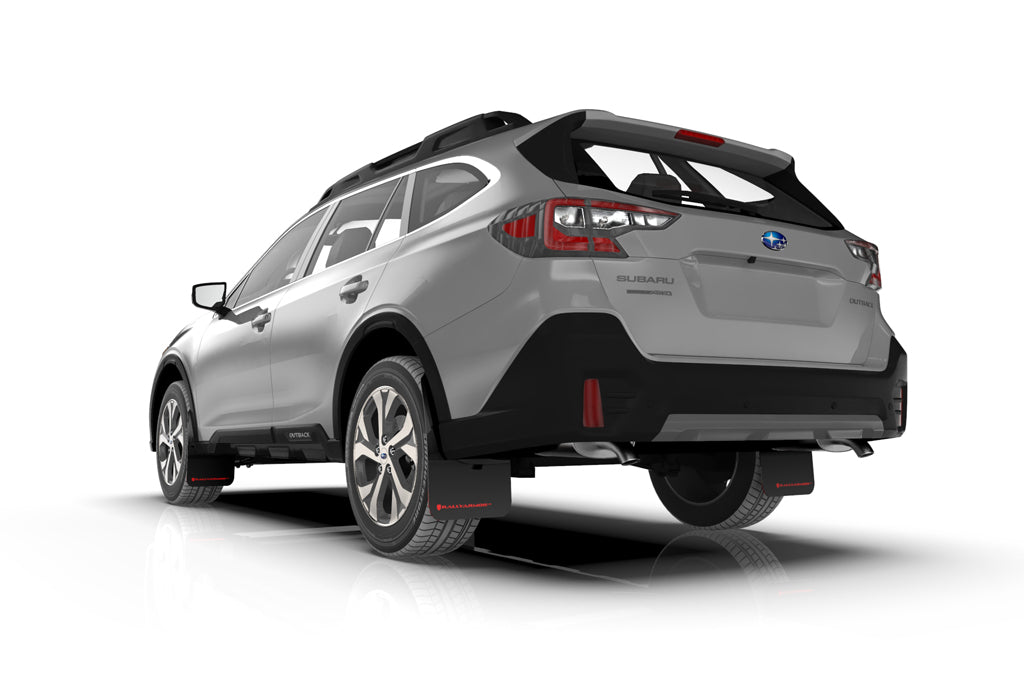Rally Armor 20-24 Subaru Outback Red UR Mud Flap w/White Logo - MF66-UR-RD/WH
