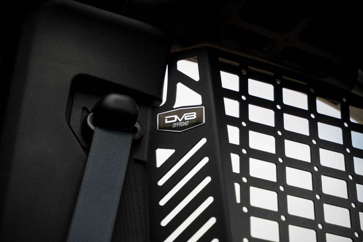 DV8 Offroad - 2021-2026 Ford Bronco | Pocketed Rear Window Molle Panels - MPBR-08