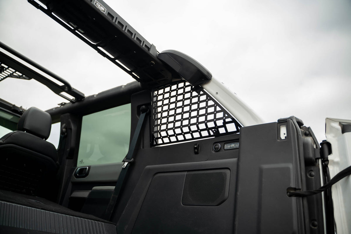 DV8 Offroad - 2021-2026 Ford Bronco | Pocketed Rear Window Molle Panels - MPBR-08