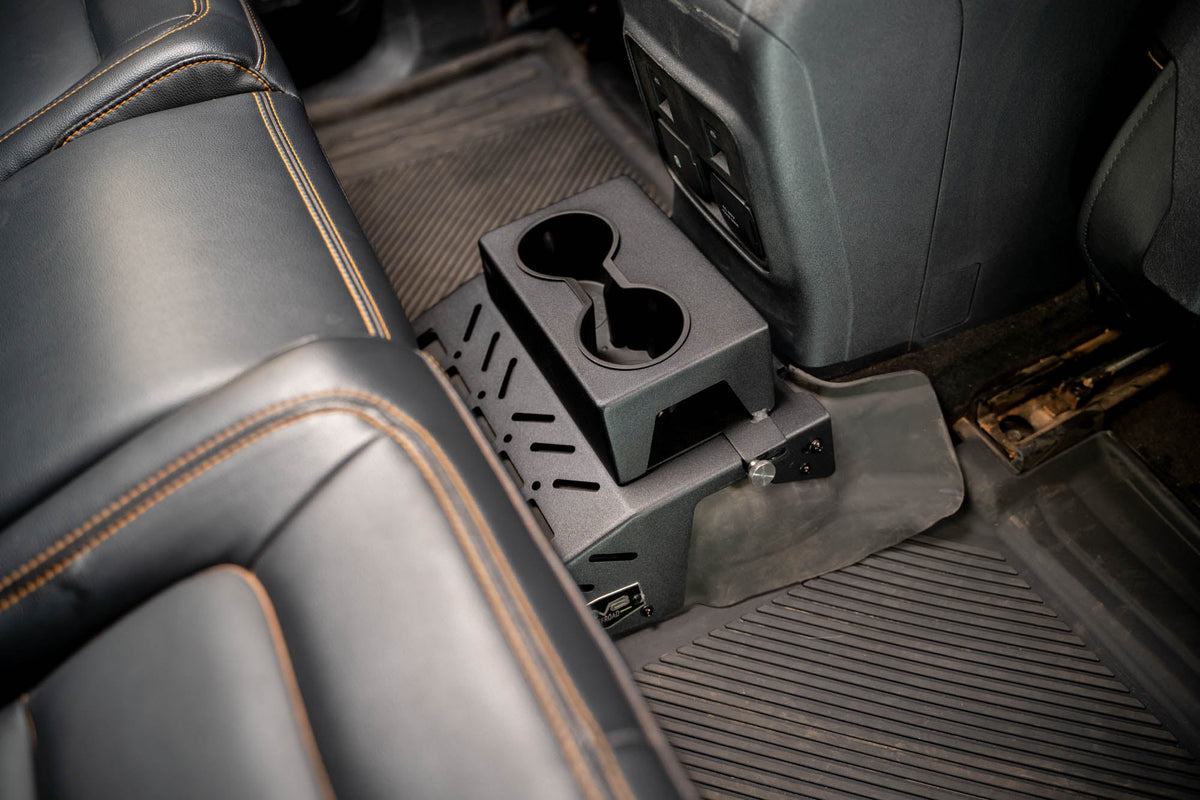 DV8 Offroad - 2021-2024 Ford Bronco Rear Seat Cup Holder and Molle Panels - MPBR-07